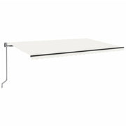 VidaXL Luifel automatisch met LED en windsensor 500x300 cm crèmekleur - afbeelding 2