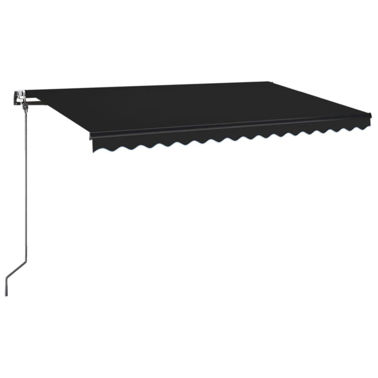 VidaXL Luifel automatisch met LED en windsensor 400x350 cm antraciet