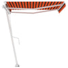 VidaXL Luifel vrijstaand handmatig uittrekbaar 350x250 cm oranje bruin