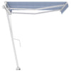 VidaXL Luifel vrijstaand automatisch 350x250 cm blauw en wit