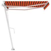VidaXL Luifel vrijstaand automatisch 350x250 cm oranje en bruin - afbeelding 2