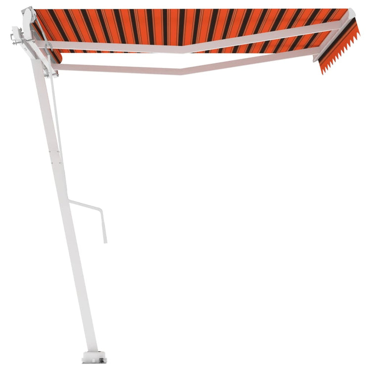 VidaXL Luifel vrijstaand automatisch 350x250 cm oranje en bruin
