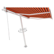 VidaXL Luifel vrijstaand automatisch 350x250 cm oranje en bruin - afbeelding 3