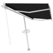 VidaXL Luifel vrijstaand handmatig uittrekbaar 400x300 cm antraciet - afbeelding 3