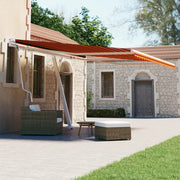 VidaXL Luifel vrijstaand automatisch 400x300 cm oranje en bruin - afbeelding 1