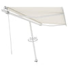 VidaXL Luifel vrijstaand automatisch 450x300 cm crèmekleurig