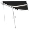 VidaXL Luifel automatisch met LED en windsensor 450x300 cm antraciet