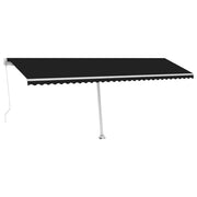 VidaXL Luifel vrijstaand handmatig uittrekbaar 600x300 cm antraciet - afbeelding 2