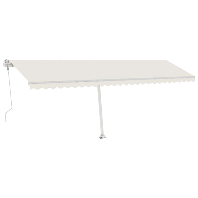 VidaXL Luifel vrijstaand automatisch 600x300 cm crèmekleurig