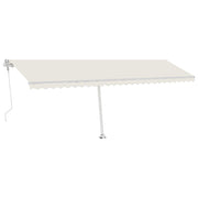 VidaXL Luifel automatisch met LED en windsensor 600x300 cm crèmekleur - afbeelding 2