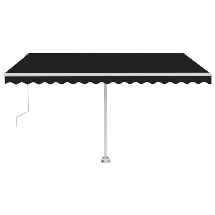 VidaXL Luifel vrijstaand automatisch 450x350 cm antracietkleurig
