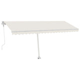 VidaXL Luifel vrijstaand automatisch 500x350 cm crèmekleurig - afbeelding 2