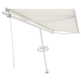 VidaXL Luifel vrijstaand automatisch 500x350 cm crèmekleurig - afbeelding 3