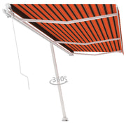 VidaXL Luifel vrijstaand handmatig uittrekbaar 600x350 cm oranje bruin - afbeelding 3