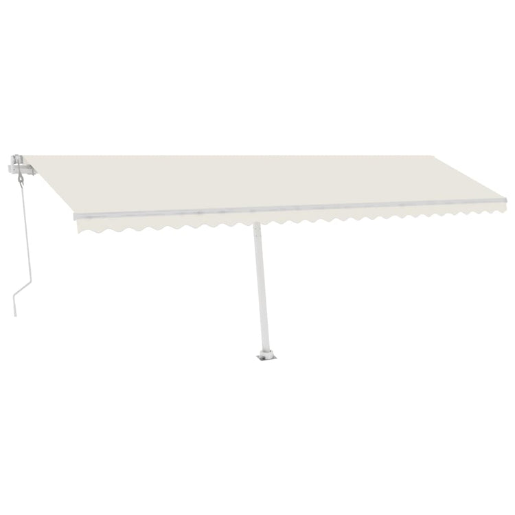 VidaXL Luifel vrijstaand automatisch 600x350 cm crèmekleurig