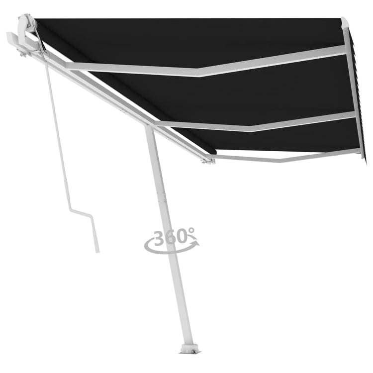 VidaXL Luifel vrijstaand automatisch 600x350 cm antracietkleurig