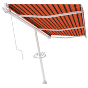 VidaXL Luifel vrijstaand automatisch 600x350 cm oranje en bruin - afbeelding 3