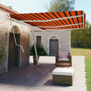 VidaXL Luifel vrijstaand automatisch 600x350 cm oranje en bruin - afbeelding 1