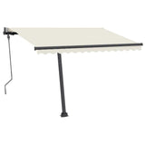 VidaXL Luifel vrijstaand automatisch 300x250 cm crèmekleurig - afbeelding 2