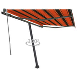VidaXL Luifel vrijstaand automatisch 300x250 cm oranje en bruin - afbeelding 1