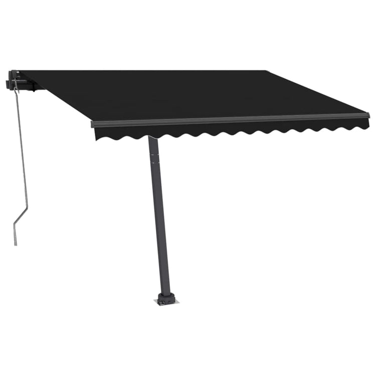 VidaXL Luifel automatisch met LED en windsensor 350x250 cm antraciet