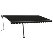 VidaXL Luifel vrijstaand handmatig uittrekbaar 400x300 cm antraciet - afbeelding 3