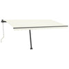 VidaXL Luifel vrijstaand automatisch 450x300 cm crèmekleurig