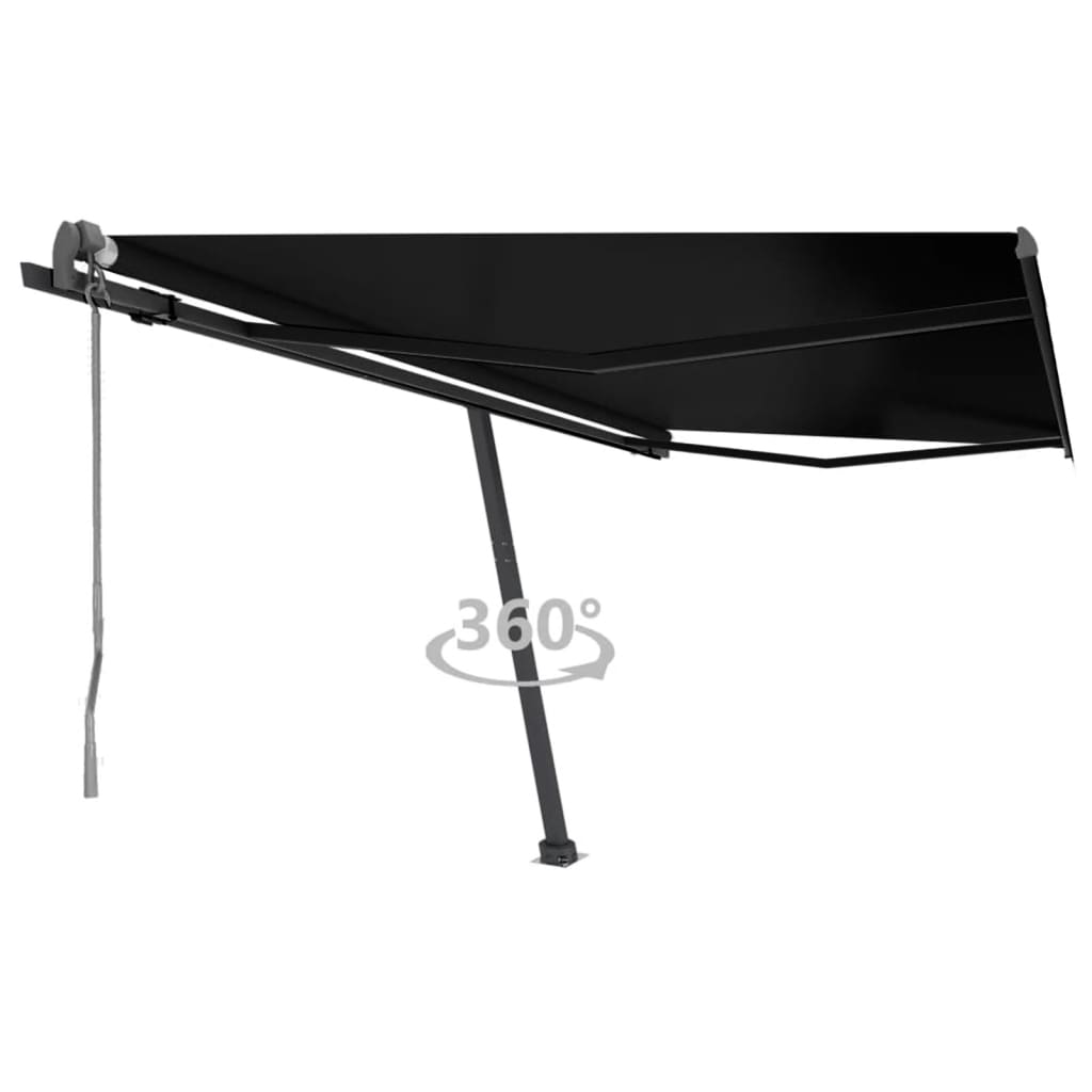 VidaXL Luifel vrijstaand automatisch 450x300 cm antracietkleurig
