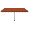 VidaXL Luifel vrijstaand automatisch 450x300 cm oranje en bruin
