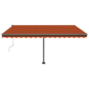 VidaXL Luifel vrijstaand automatisch 450x300 cm oranje en bruin - afbeelding 3