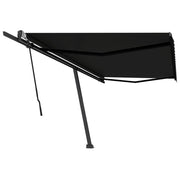 VidaXL Luifel vrijstaand handmatig uittrekbaar 500x300 cm antraciet - afbeelding 2
