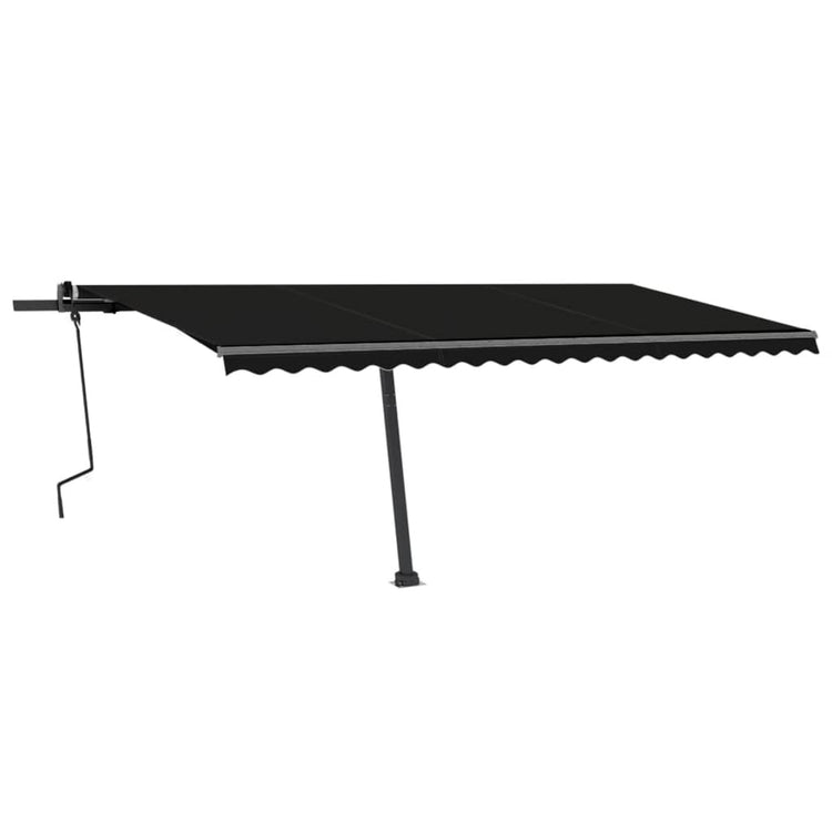 VidaXL Luifel vrijstaand handmatig uittrekbaar 500x300 cm antraciet
