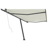 VidaXL Luifel vrijstaand automatisch 500x300 cm crèmekleurig - afbeelding 2
