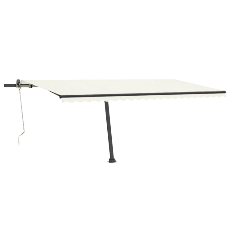 VidaXL Luifel vrijstaand automatisch 500x300 cm crèmekleurig