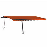 VidaXL Luifel vrijstaand automatisch 500x300 cm oranje en bruin - afbeelding 2