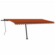 VidaXL Luifel vrijstaand automatisch 500x300 cm oranje en bruin - afbeelding 2