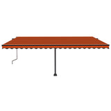 VidaXL Luifel vrijstaand automatisch 500x300 cm oranje en bruin - afbeelding 3