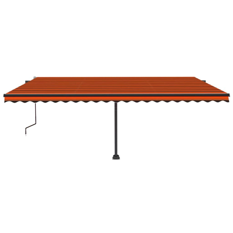 VidaXL Luifel vrijstaand automatisch 500x300 cm oranje en bruin