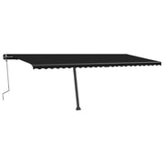 VidaXL Luifel vrijstaand handmatig uittrekbaar 600x300 cm antraciet - afbeelding 2