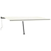 VidaXL Luifel vrijstaand automatisch 600x300 cm crèmekleurig