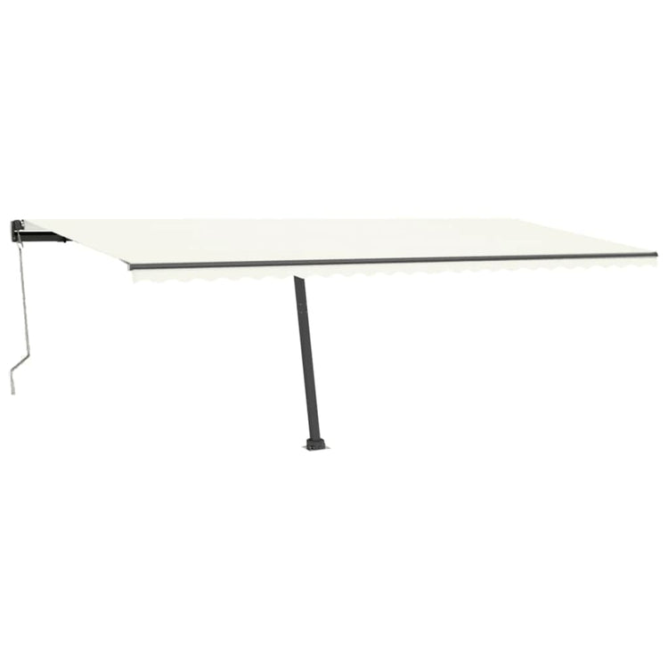 VidaXL Luifel vrijstaand automatisch 600x300 cm crèmekleurig