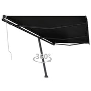 VidaXL Luifel vrijstaand automatisch 600x300 cm antracietkleurig - afbeelding 1