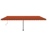 VidaXL Luifel vrijstaand automatisch 600x300 cm oranje en bruin - afbeelding 3