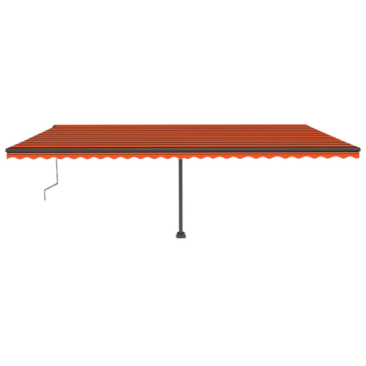 VidaXL Luifel vrijstaand automatisch 600x300 cm oranje en bruin