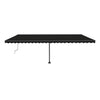VidaXL Luifel automatisch met LED en windsensor 600x300 cm antraciet