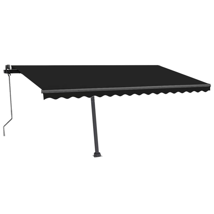 VidaXL Luifel automatisch met LED en windsensor 400x350 cm antraciet
