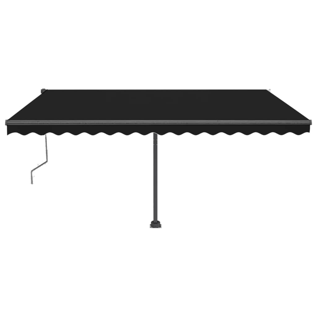 VidaXL Luifel automatisch met LED en windsensor 400x350 cm antraciet