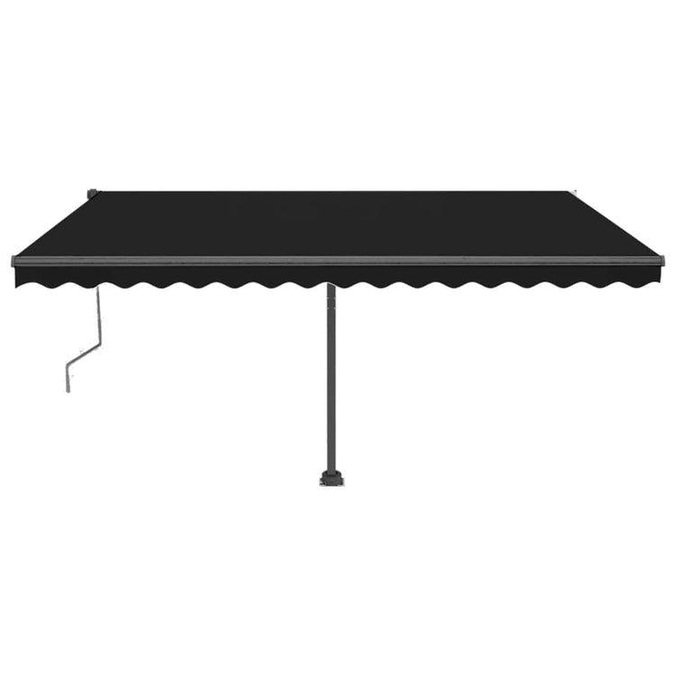 VidaXL Luifel automatisch met LED en windsensor 400x350 cm antraciet