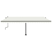 VidaXL Luifel vrijstaand handmatig uittrekbaar 500x350 cm crèmekleurig - afbeelding 3