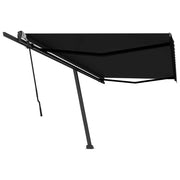 VidaXL Luifel vrijstaand handmatig uittrekbaar 500x350 cm antraciet - afbeelding 2